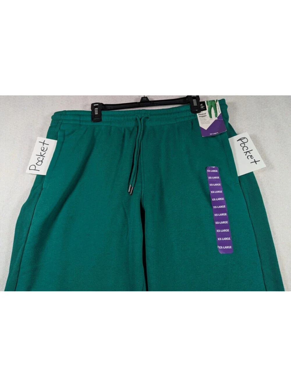 Member's Mark - Men's - Green Classic Fit - Pocket Tech Fleece Pants - Size XXL